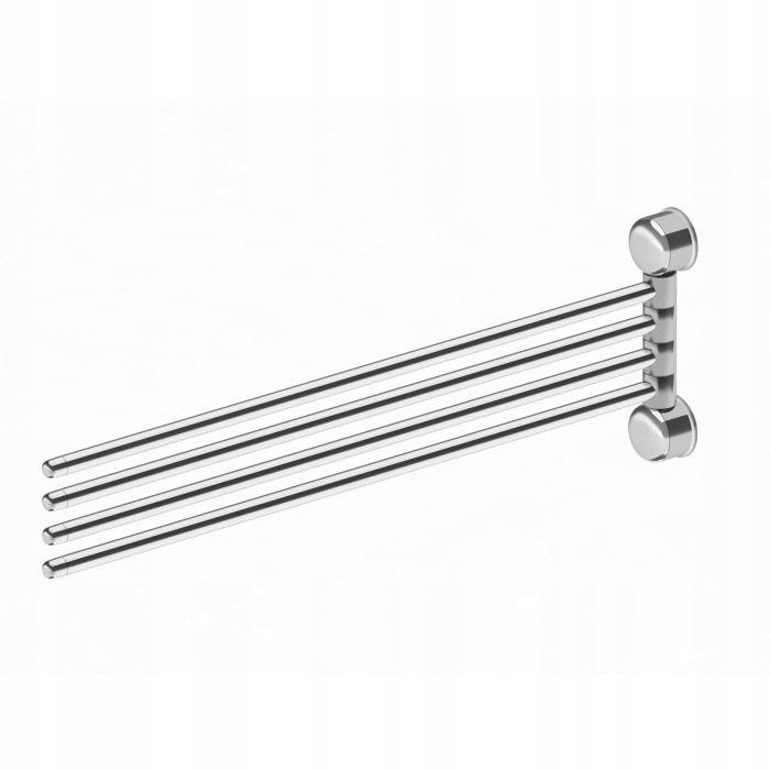 Kúpeľnový vešiak - Vešiak Fortis 488 x 160 mm strieborný